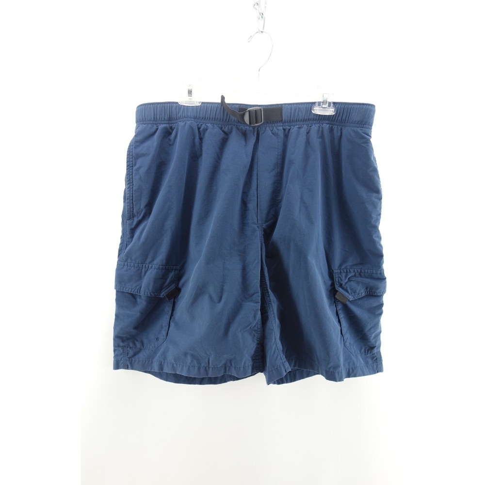 Columbia Packable Men's Size L Blue Mesh Lined Swim Trunk with Zippered Pockets